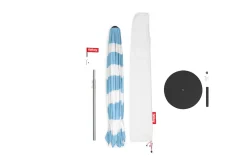 Fatboy Stripesol + Base Black Parasol avec pied, 350x350x280 cm