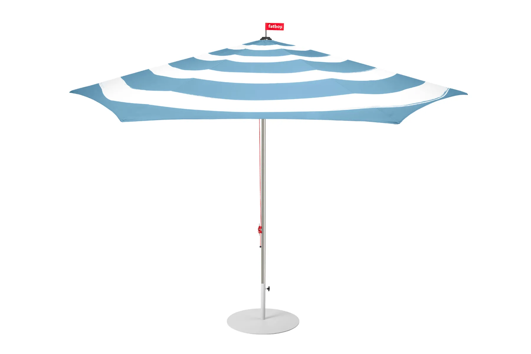 Fatboy Stripesol + Base Light Grey Parasol avec pied, 350x350x280 cm