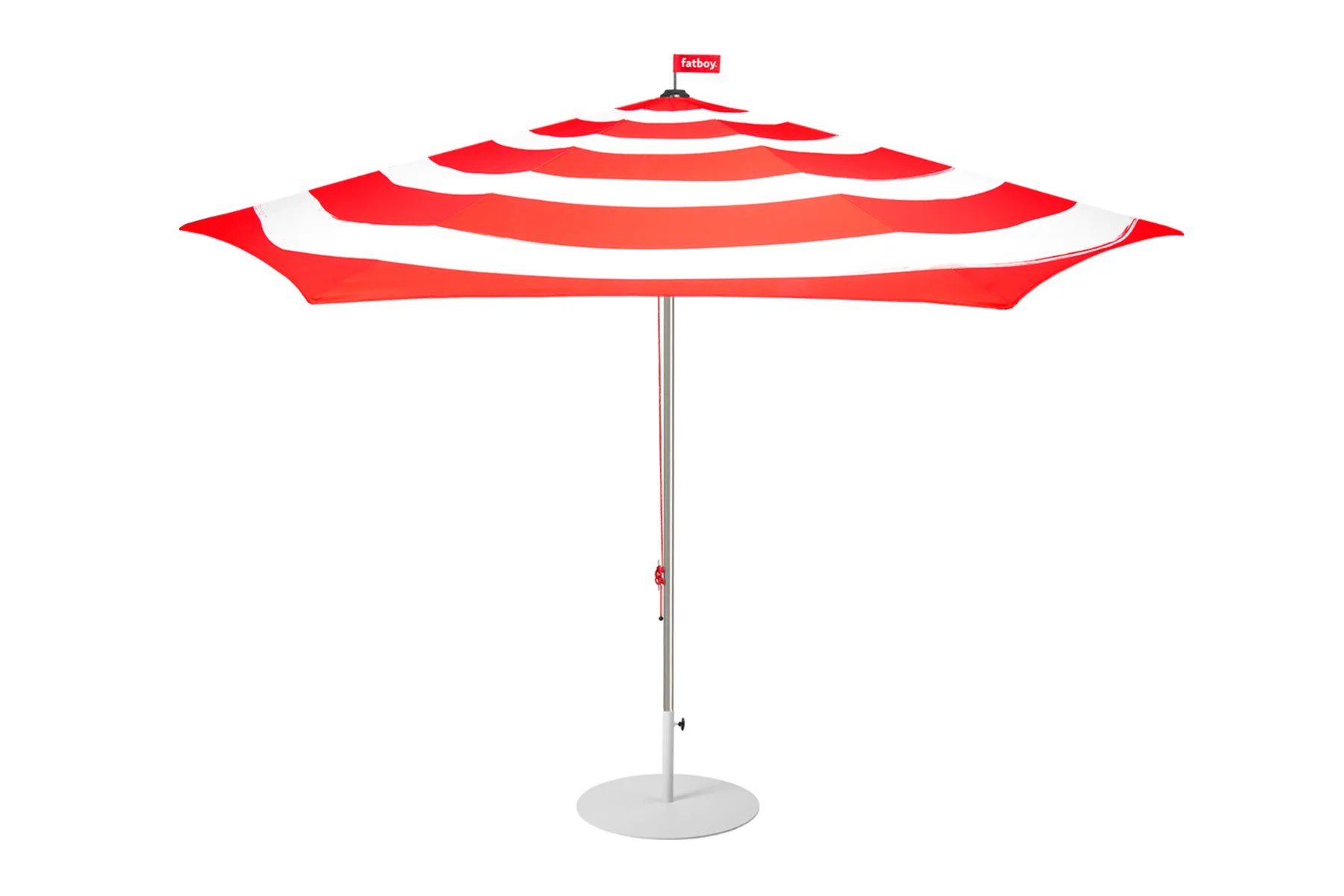 Fatboy Stripesol + Base Light Grey Parasol avec pied, 350x350x280 cm