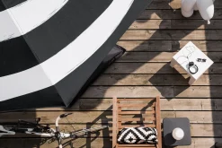 Fatboy Stripesol 350 cm Parasol, black, 350x350x280 cm