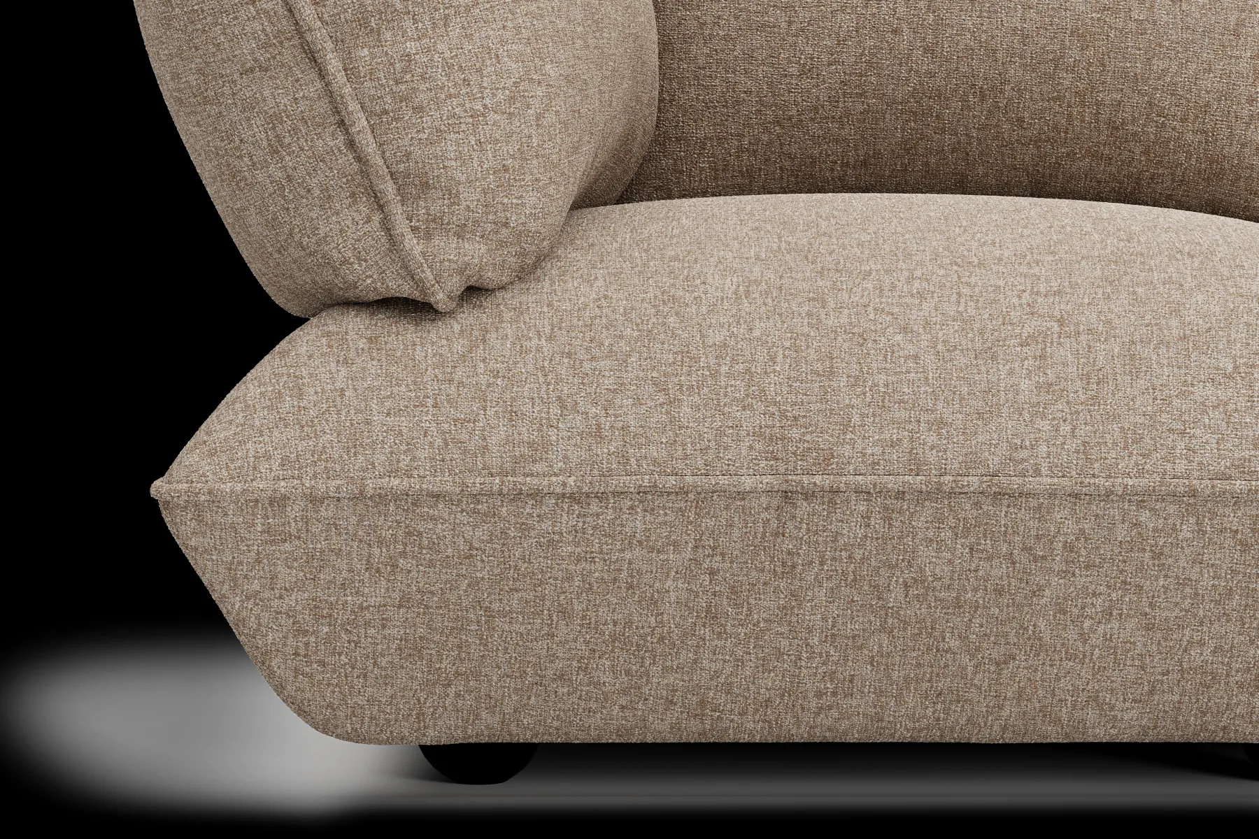 Fatboy Sumo Corner Seat Boucle Corner Seat, marron, 108x108x90 cm