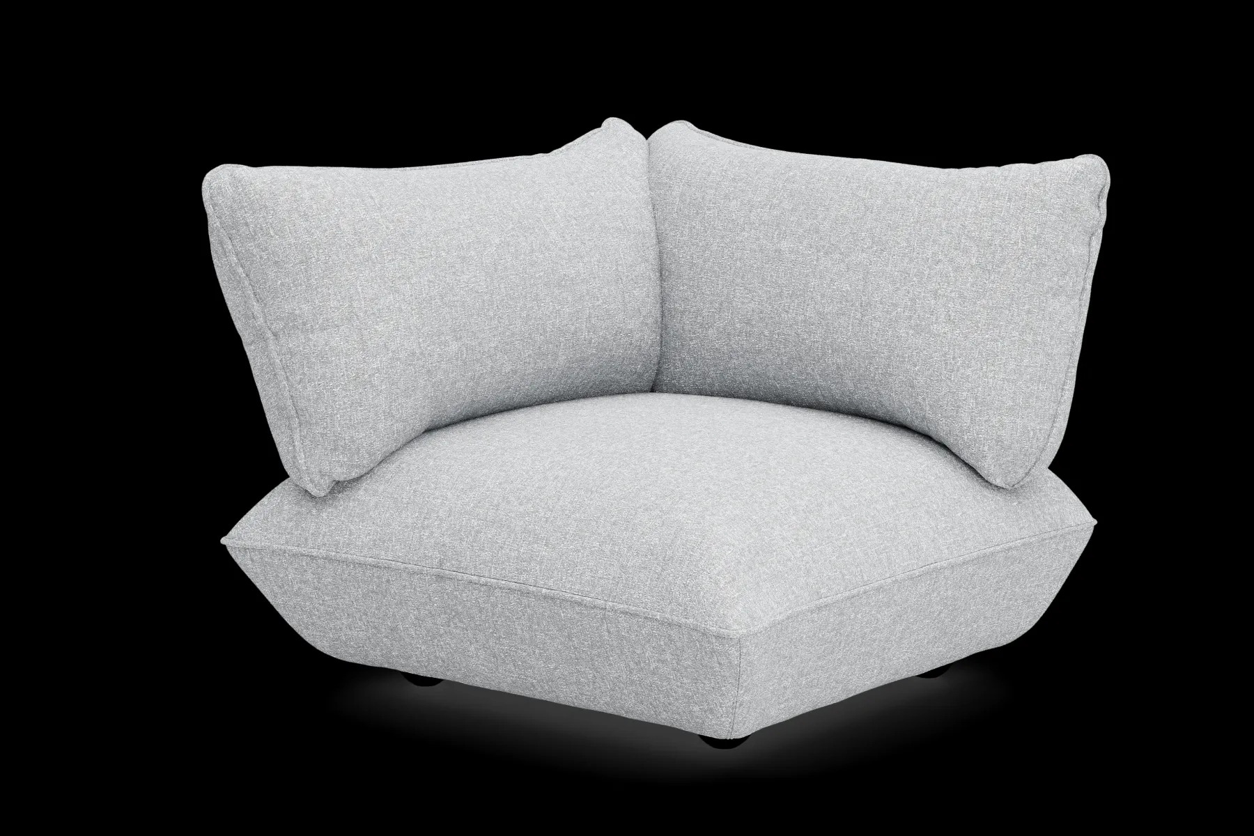 Fatboy Sumo Corner Seat Boucle Corner Seat, gris, 108x108x90 cm