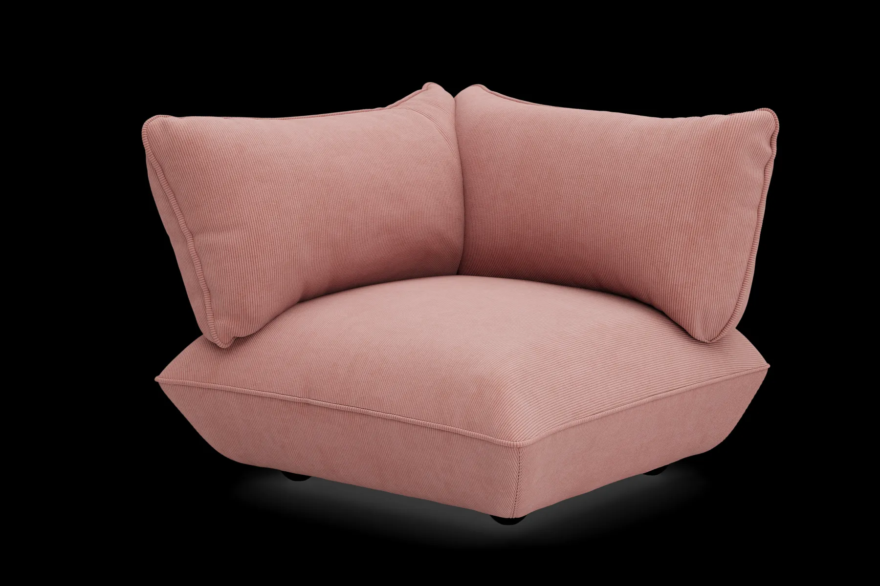 Fatboy Sumo Corner Seat Left Cord Corner Seat, rose,cm