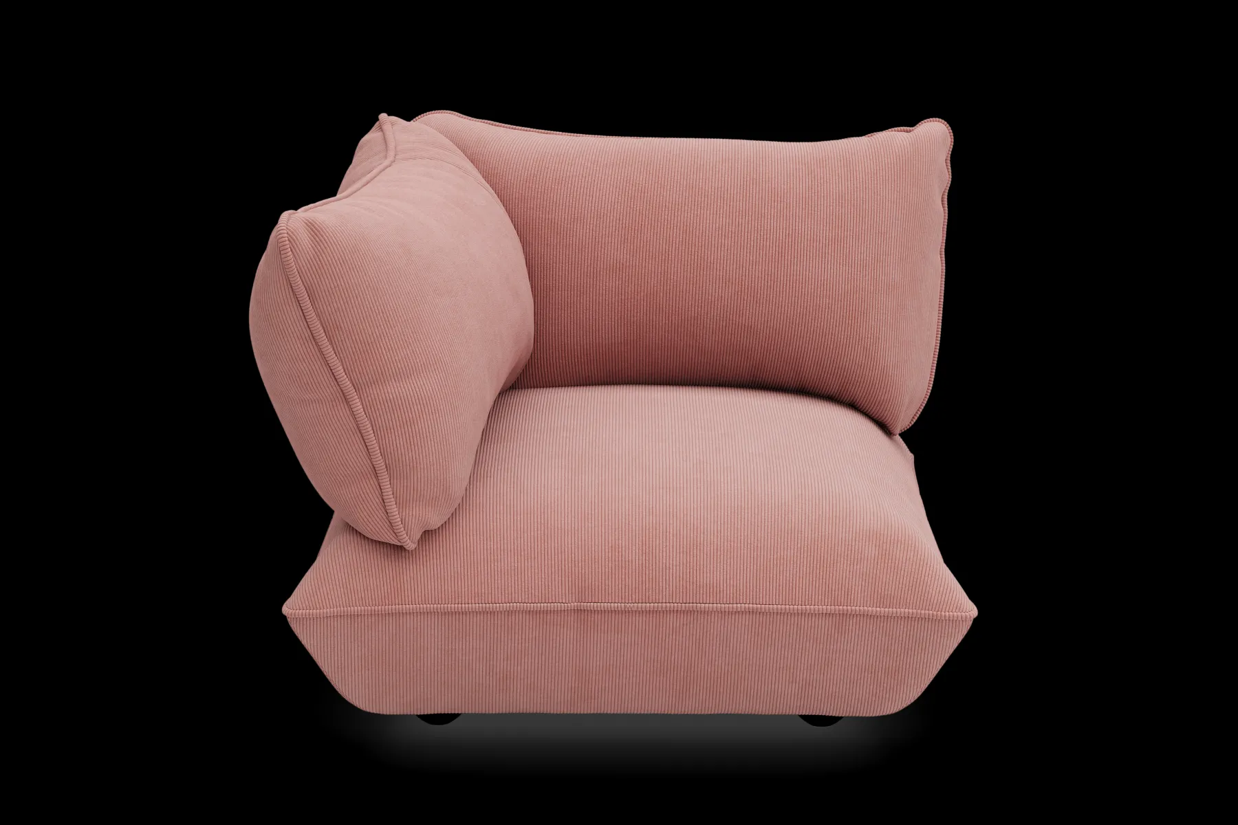 Fatboy Sumo Corner Seat Left Cord Corner Seat, rose,cm