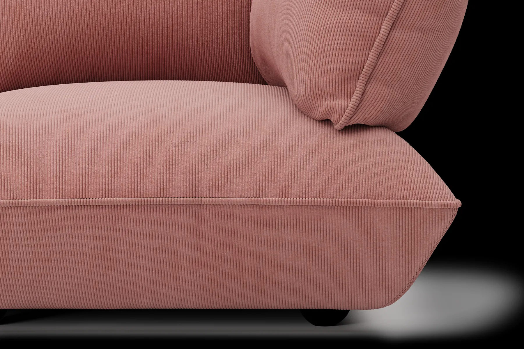 Fatboy Sumo Corner Seat Right Cord Corner Seat, rose, 108x108x90 cm