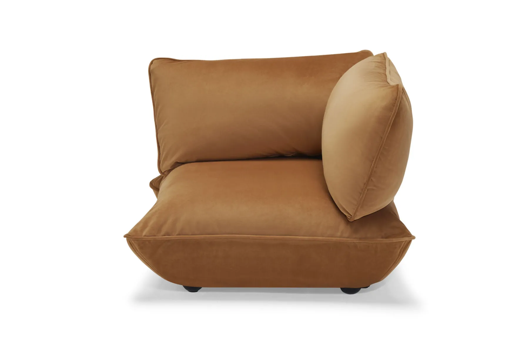 Fatboy Sumo Corner Seat Velvet Corner Seat, marron, 108x108x90 cm