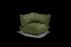 Fatboy Sumo Corner Seat Velvet Corner Seat, vert, 108x108x90 cm