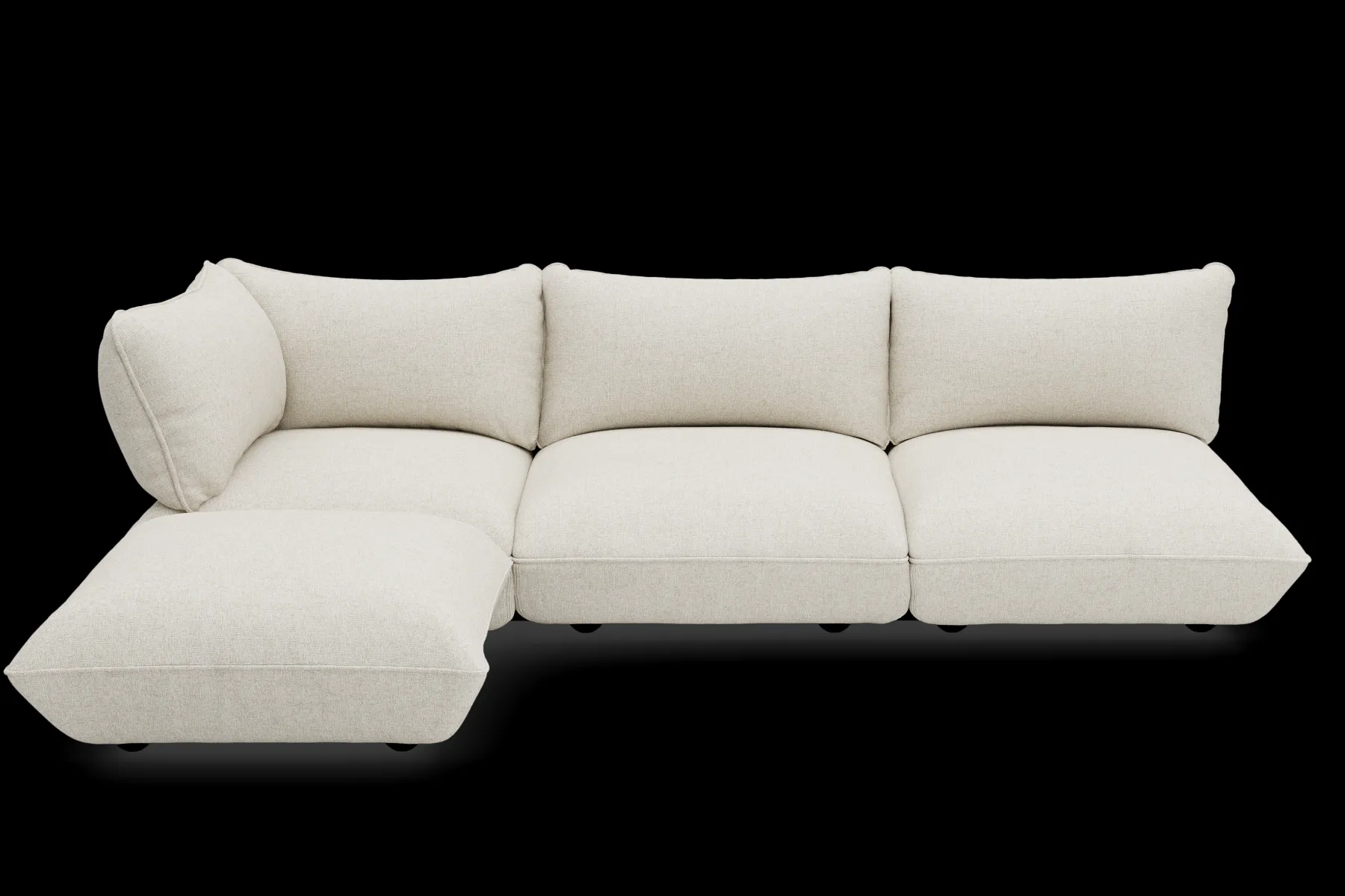 Fatboy Sumo Corner Sofa Boucle Canapé modulaire d’intérieur, 301x108x90 cm