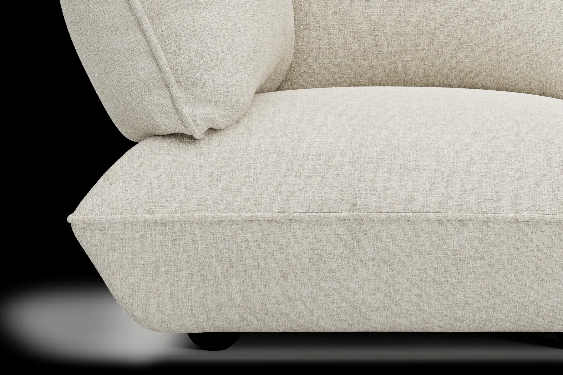 Fatboy Sumo Corner Sofa Boucle Canapé modulaire d’intérieur, 301x108x90 cm
