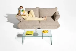 Fatboy Sumo Corner Sofa Boucle Melange Canapé modulaire d’intérieur, 301x108x90 cm