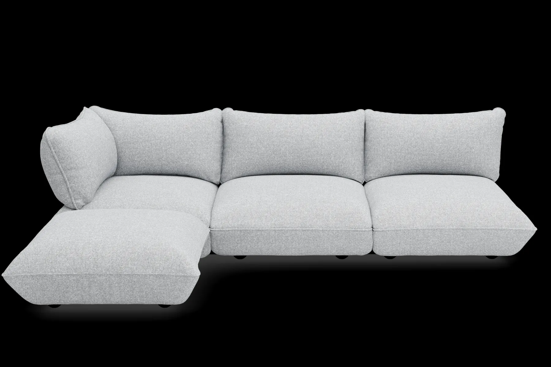 Fatboy Sumo Corner Sofa Boucle Melange Canapé modulaire d’intérieur, 301x108x90 cm