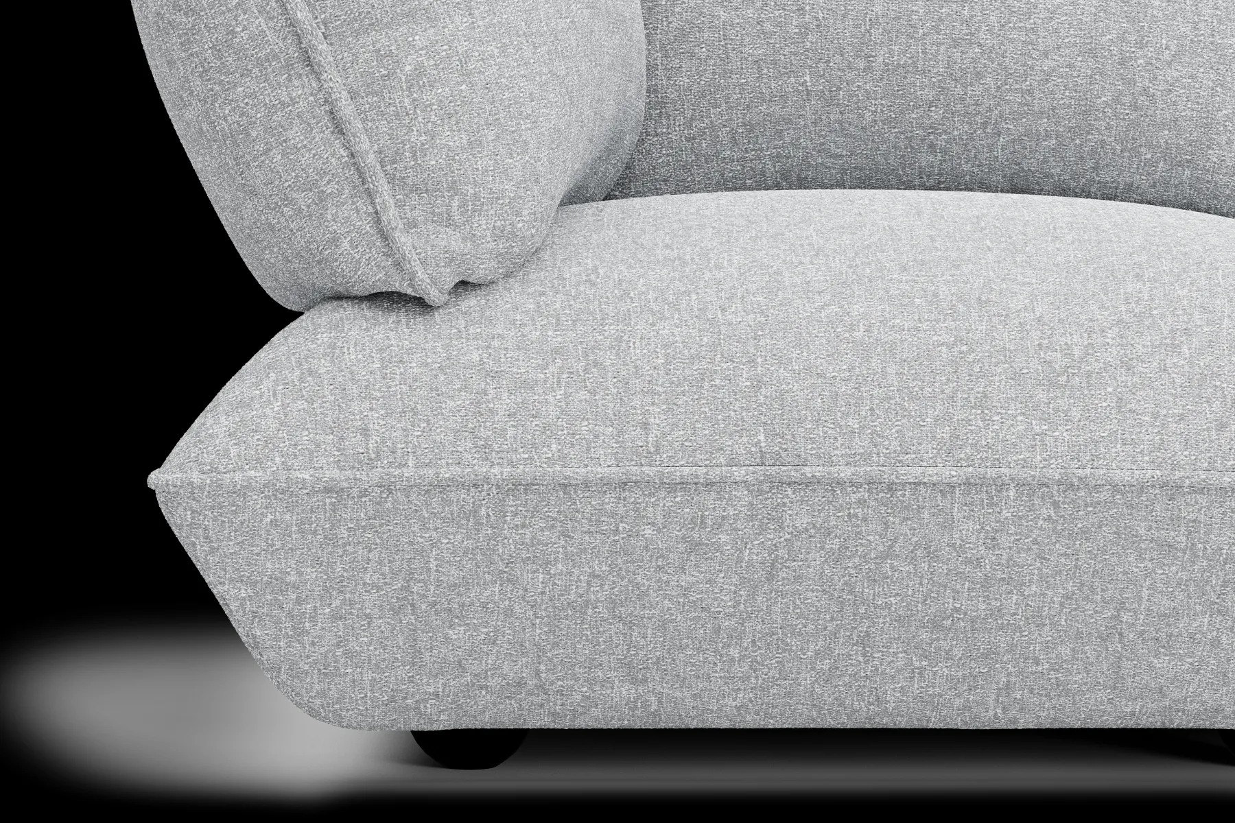 Fatboy Sumo Corner Sofa Boucle Melange Canapé modulaire d’intérieur, 301x108x90 cm