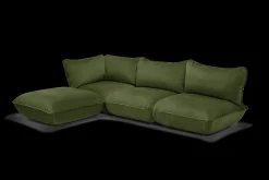 Fatboy Sumo Corner Sofa Velvet Canapé modulaire d’intérieur, 301x108x90 cm