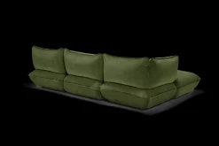 Fatboy Sumo Corner Sofa Velvet Canapé modulaire d’intérieur, 301x108x90 cm