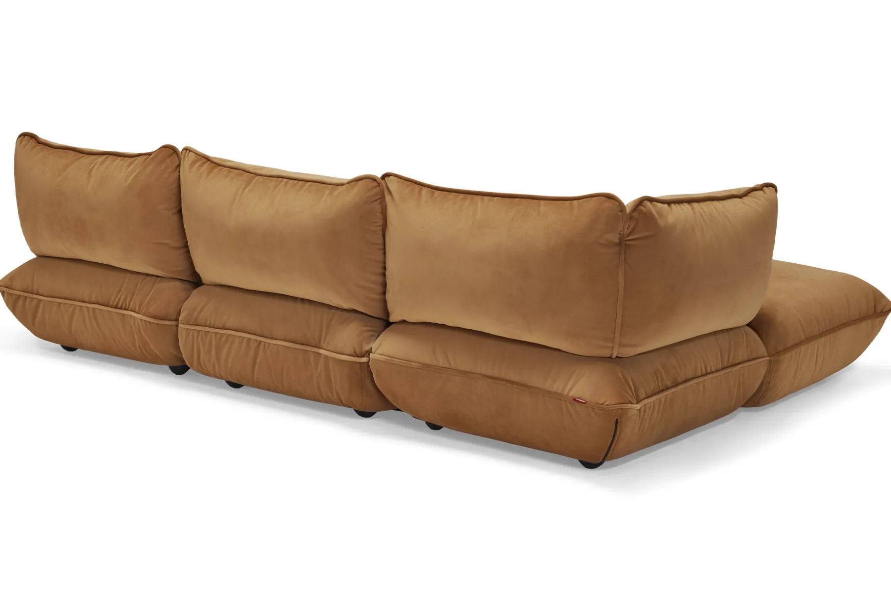 Fatboy Sumo Corner Sofa Velvet Canapé modulaire d’intérieur, 301x108x90 cm