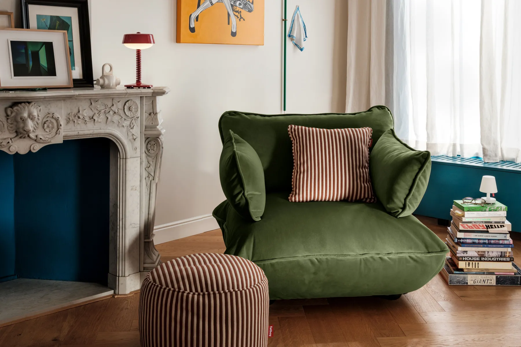 Fatboy Sumo Loveseat Velvet Loveseat, 114x108x90 cm