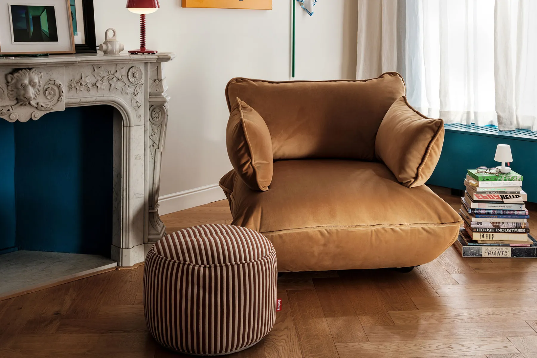 Fatboy Sumo Seat Velvet Seat, marron, 108x108x90 cm