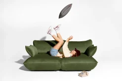 Fatboy Sumo Sofa Medium Velvet Canapé modulaire d’intérieur, 210.5x108x90 cm