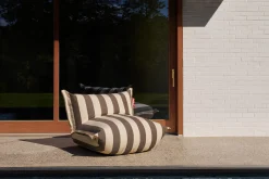 Fatboy the BonBaron Outdoor Fauteuil lounge d’extérieur, marron, 120x120x75 cm