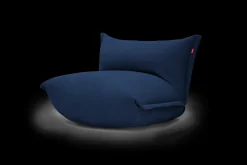 Fatboy the BonBaron Slim Cord Fauteuil lounge, bleu, 102x85x75 cm