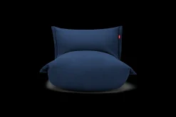 Fatboy the BonBaron Slim Cord Fauteuil lounge, bleu, 102x85x75 cm