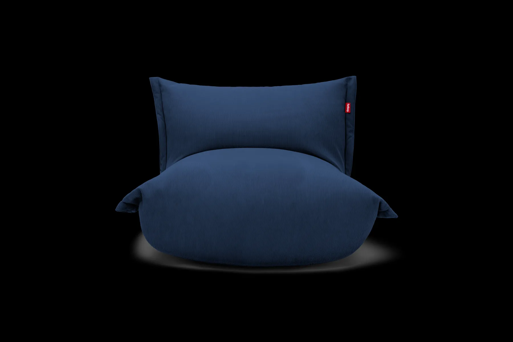 Fatboy the BonBaron Slim Cord Fauteuil lounge, bleu, 102x85x75 cm