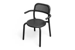 Fatboy Toní Armchair Chaise de jardin avec accoudoirs, black, 59.5x54.5x80.5 cm