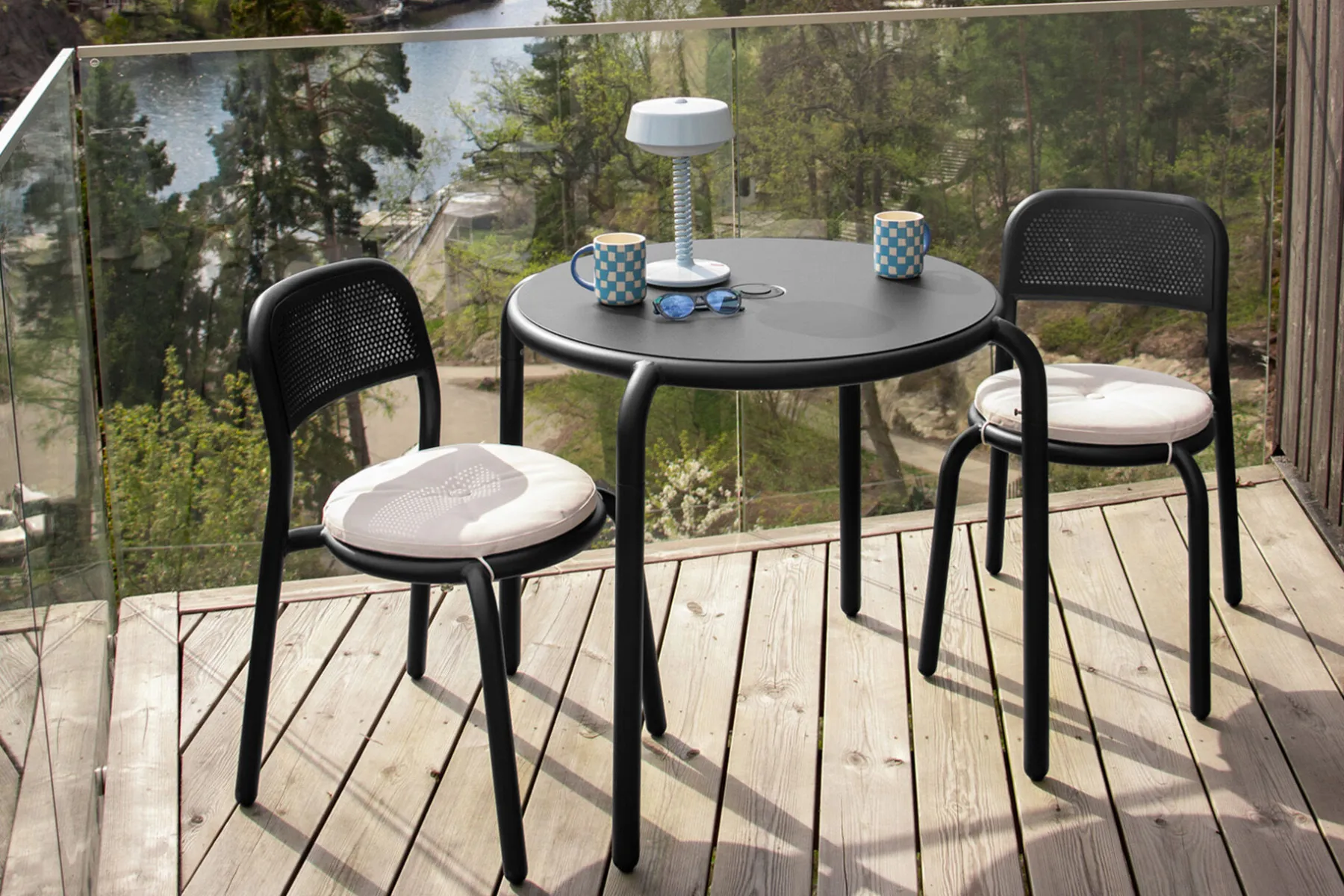 Fatboy Toní Bistreau Petite table de jardin, black, 80x80x76 cm