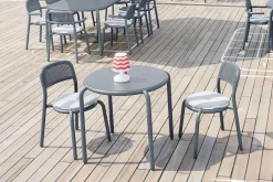 Fatboy Toní Bistreau Petite table de jardin, gris, 80x80x76 cm