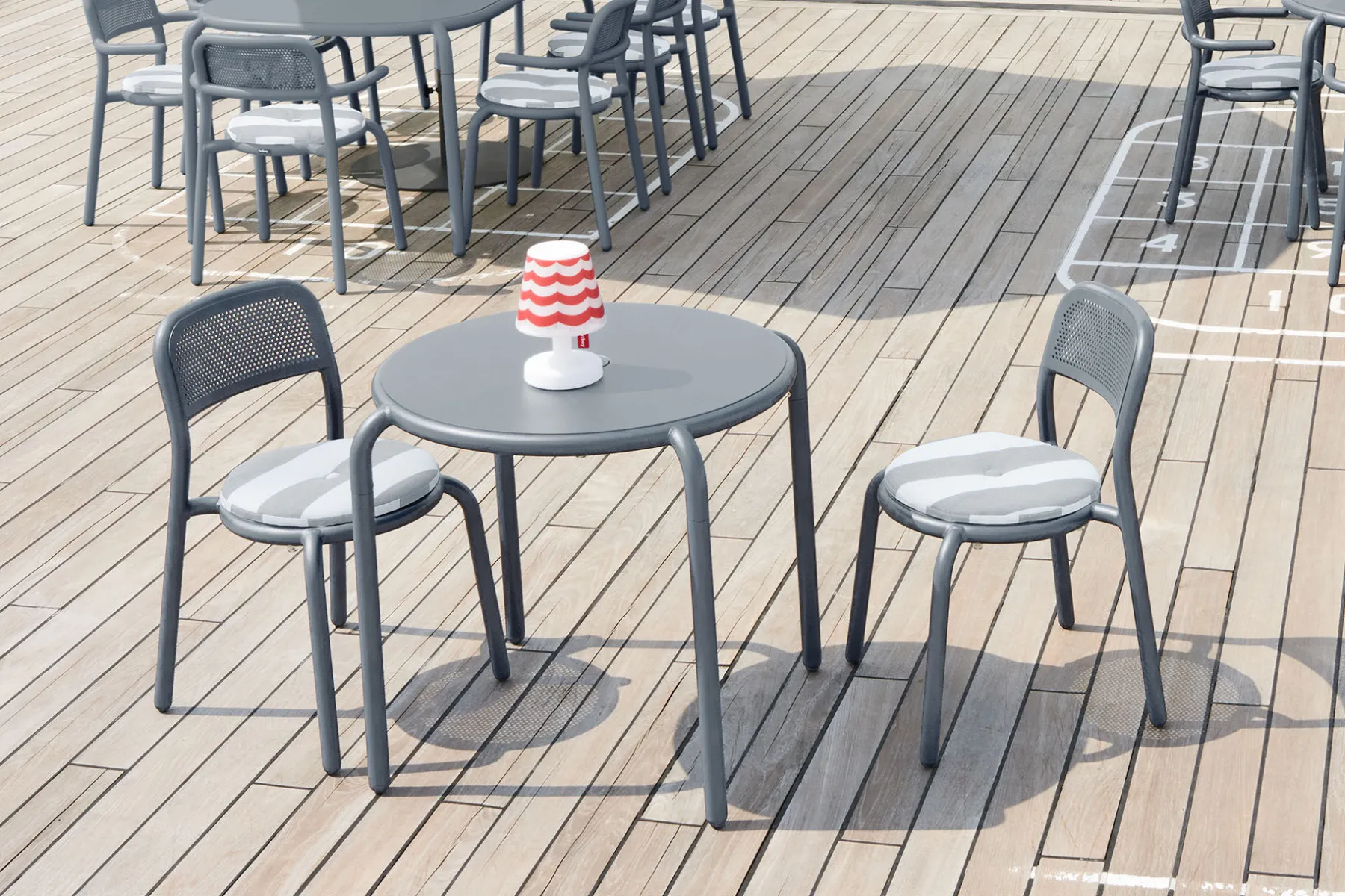 Fatboy Toní Chair Chaise de jardin, gris, 51.5x54.5x80.5 cm