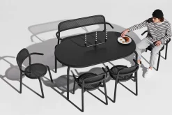 Fatboy Toní Tavolo Table de jardin, black, 160x90x76 cm