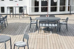 Fatboy Toní Tavolo Table de jardin, gris, 160x90x76 cm
